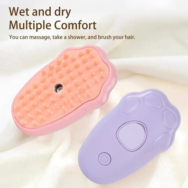 Pet Grooming Brush with Self Feature for Massage