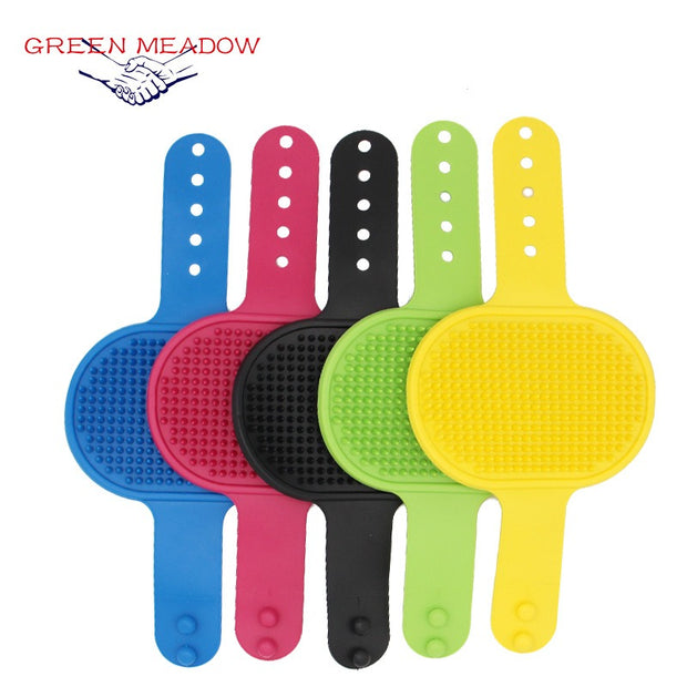 Silicone Pet Grooming Brush for Bathing