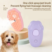 Pet Grooming Brush with Self Feature for Massage