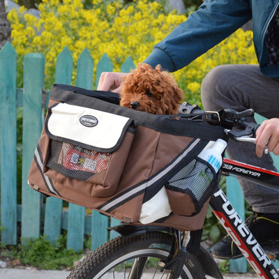 Portable Pet dog bicycle carrier bag