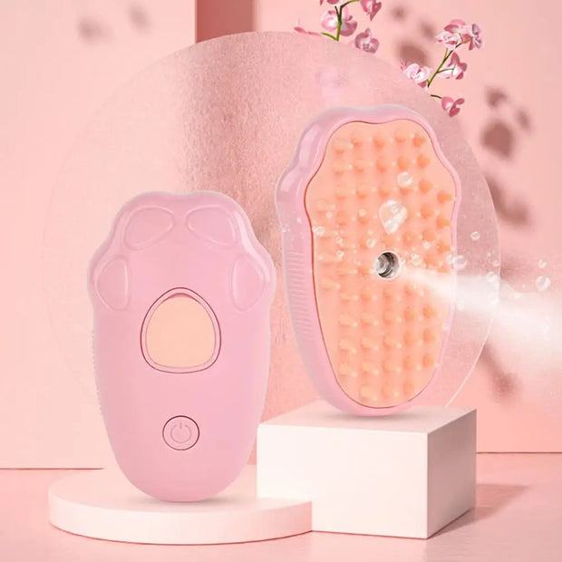 Pet Grooming Brush with Self Feature for Massage