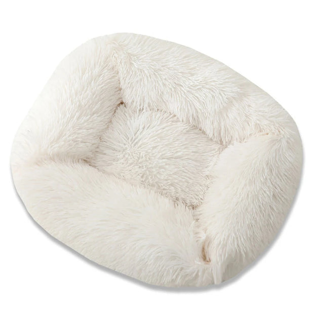 Plush Solid Color Pet Beds