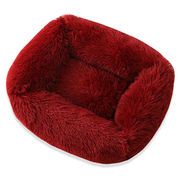 Plush Solid Color Pet Beds