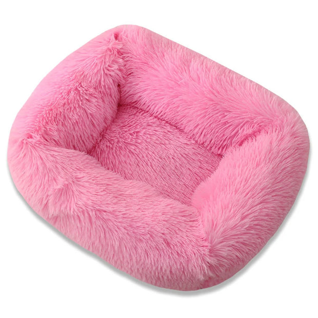 Plush Solid Color Pet Beds