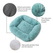 Plush Solid Color Pet Beds