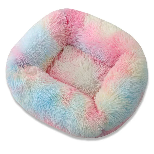 Plush Solid Color Pet Beds