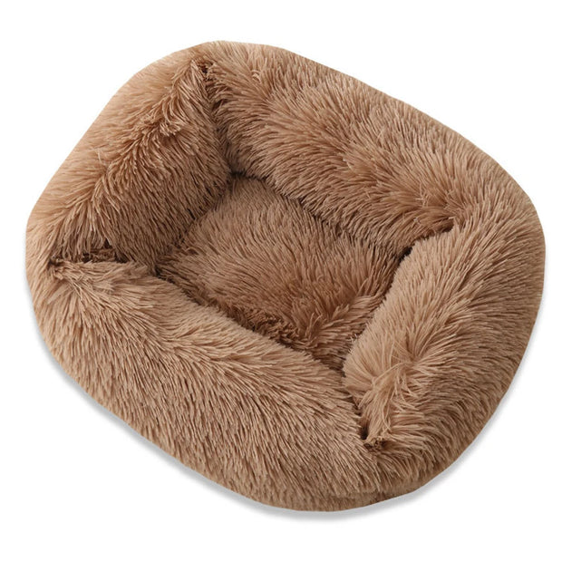 Plush Solid Color Pet Beds