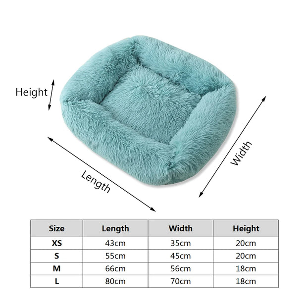 Plush Solid Color Pet Beds