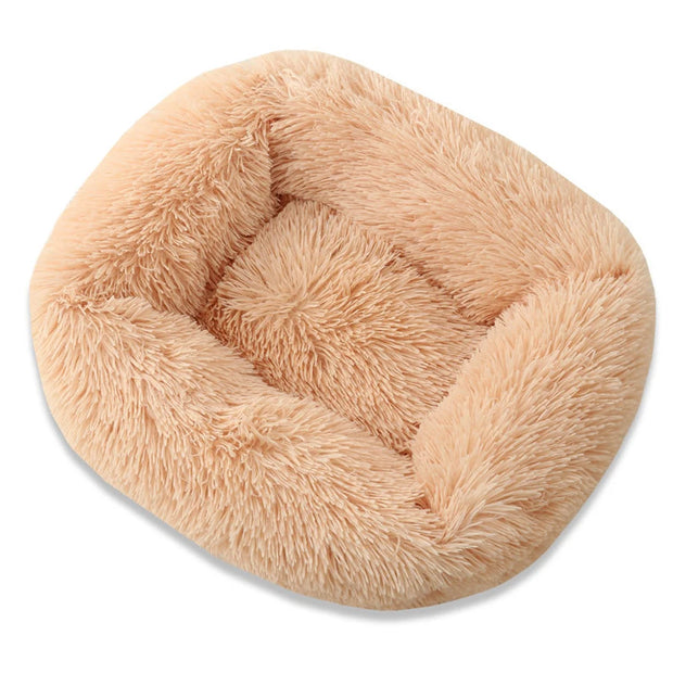 Plush Solid Color Pet Beds