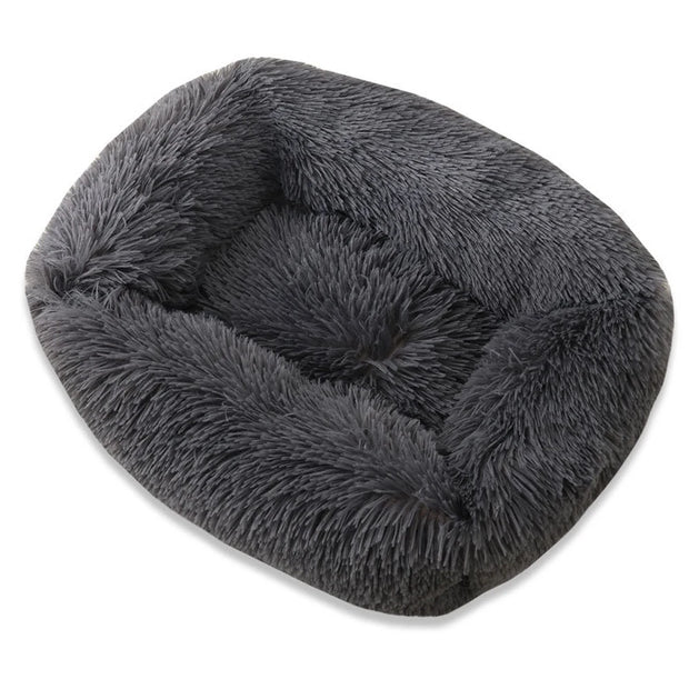 Plush Solid Color Pet Beds